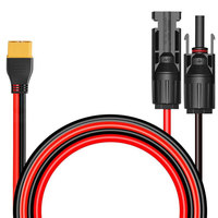 12AWG 1.5m/5FT Solar Panel to XT90 Adapter Cable for Bluetti AC200/AC200L/AC200P/AC200Max SOLARPLAY Q2501 etc. Solar Generators.