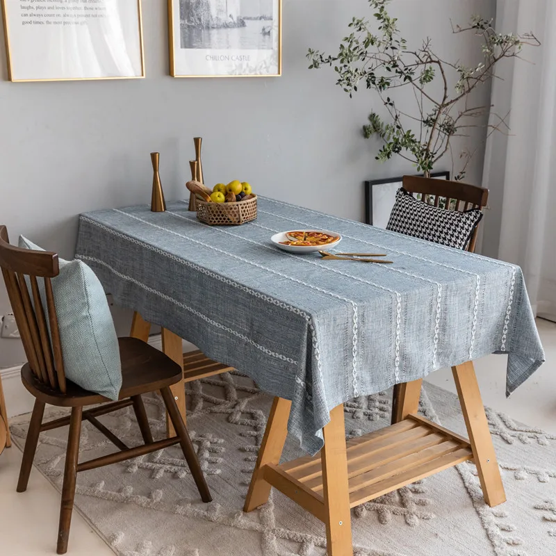 

Polyester Jacquard Hollow Braided Geometric Rectangular Dining Table Fabric