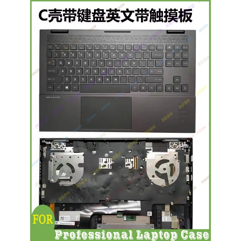 #BDBHNEW for HP OMEN 6 15-EK 15-EN TPN-Q236 TPN-Q238 laptop RGB US/LA/SP/RU/IT backlit keyboard palmrest upper cover replacement