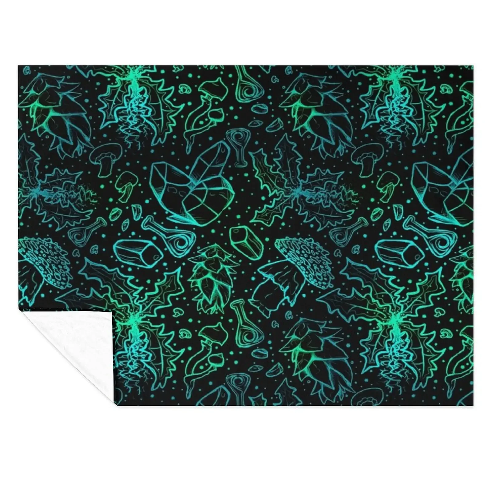 

Alchemy Blackreach Version Fantasy Mage College Scrolls Elder Fantasy Online RPG Oblivion DnD Throw Blanket Thin Blankets