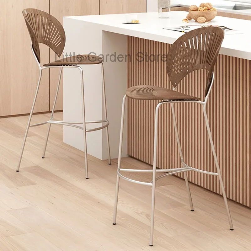 Cheap Counter Kitchen Stools Nordic Chair Modern Design Chairs Lightweight Bar Furniture Barber Shop Beauty Salon Cafeteria High