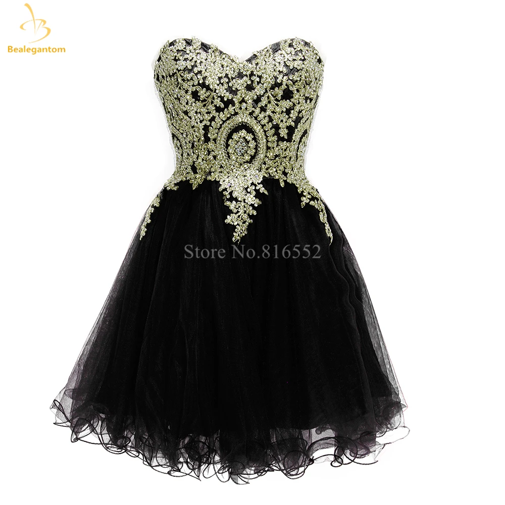 Bealegantom Sexy Lace Real Image Short Homecoming Dresses Appliques Beaded Prom Party Cocktail Gown Vestidos De Graudation QA294