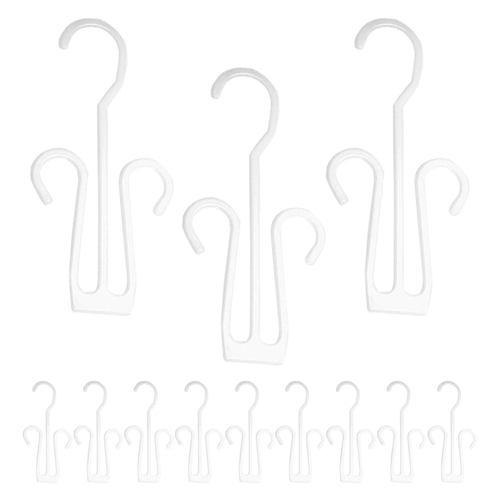 

25 Pcs for Shoe Hook Rack Drying Outdoor Closet Hanging Organizer White Plastic