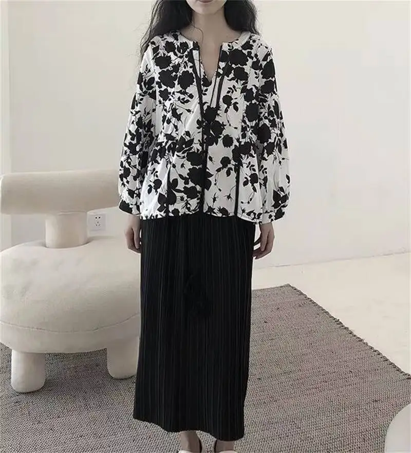Ladies' Skirt Summer New Fashion Trend Personality Pleated Skirt Slit Design Casual Loose Straight Tube Large Skirt