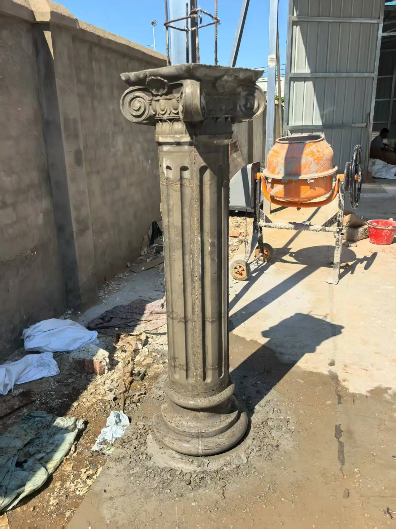 

D：25cm H：160cm Exclusive design of new column heads column villa gate plastic building template smooth round column mold