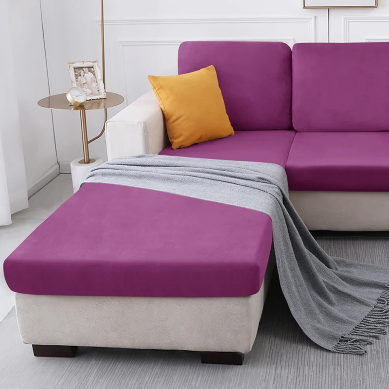 1pc Plush Sofa Slipcover Anti-slip Elastic Sofa Cover for Bedroom Office Living Room Home Decor Couch Cover Furniture Protector