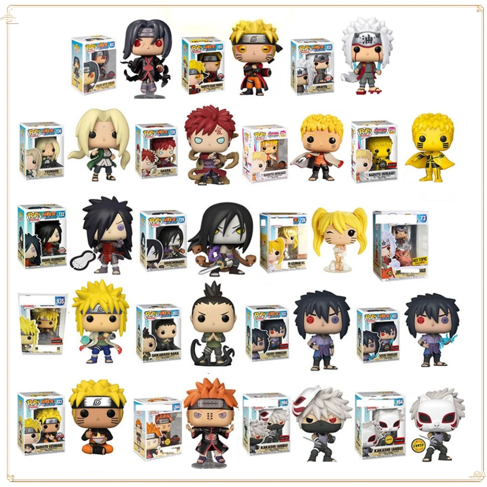 

FUNKO POP Toy Figures Classic Popular Anime NARUTO Character Doll Boy Collection Birthday Gift Uzumaki Naruto Action Figure Toys