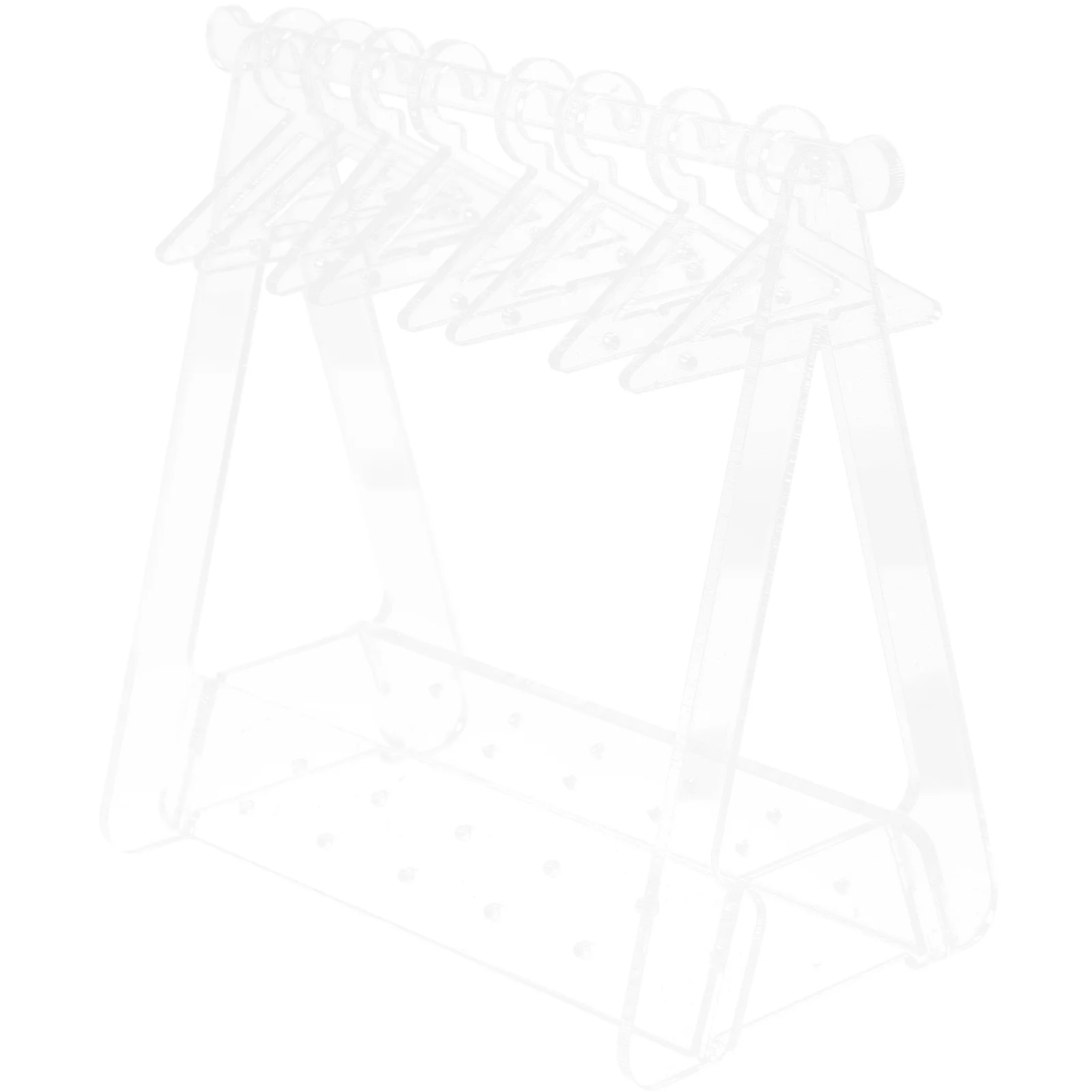 

One Piece Earring Holder Hanger Rack Jewelry Organizer Acrylic with Mini Hangers