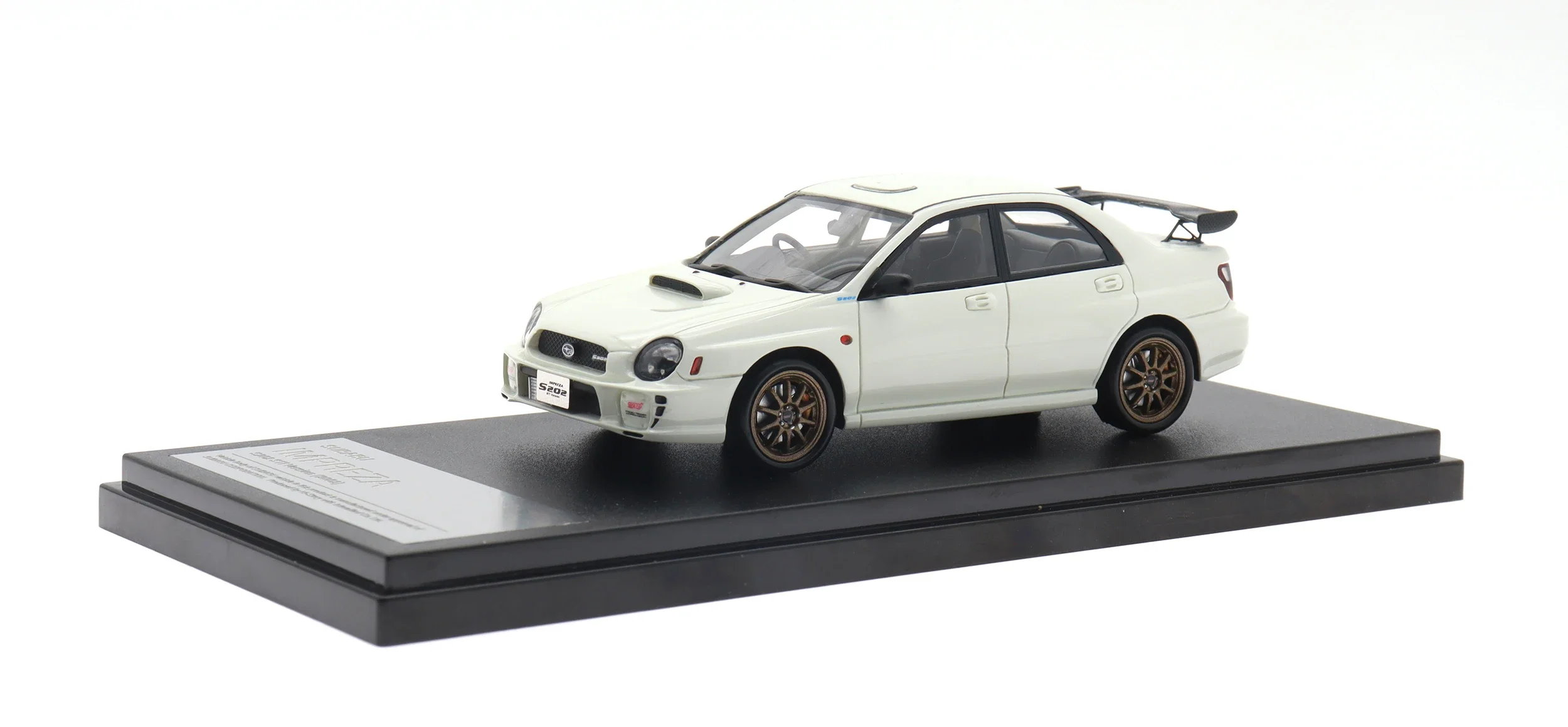 Hi Story-modelo a escala 1:43 para J-43526 IMPREZA S202 STi, versión 2002, coche de resina, vehículos de juguete, colección de simulación