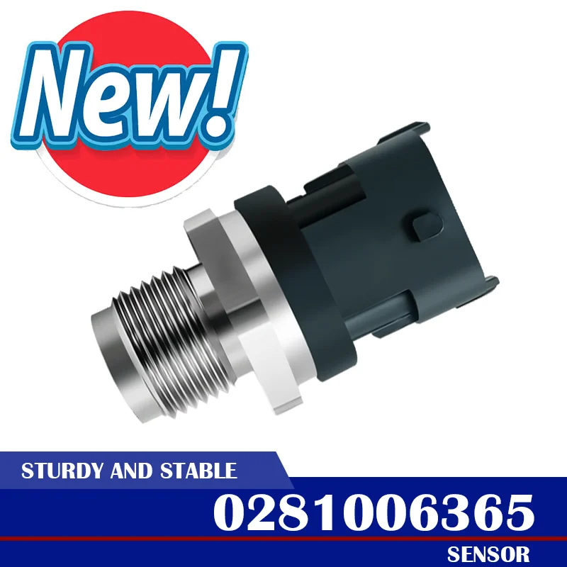 0281006365 High Precision Fuel Pressure Sensor 0281006047 Engine System Diesel Pressure Monitoring Component XI2024