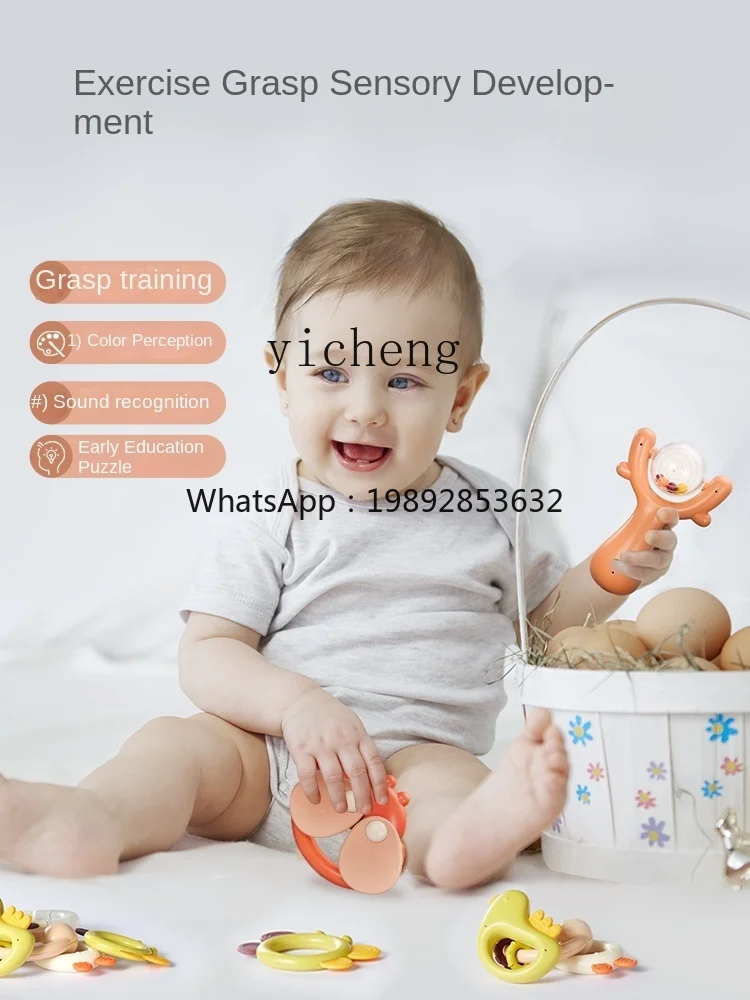 Z Z Baby Rattle Toy Early Childhood Education Biteable Teether Newborn Toddler and Baby Gift Box Gift