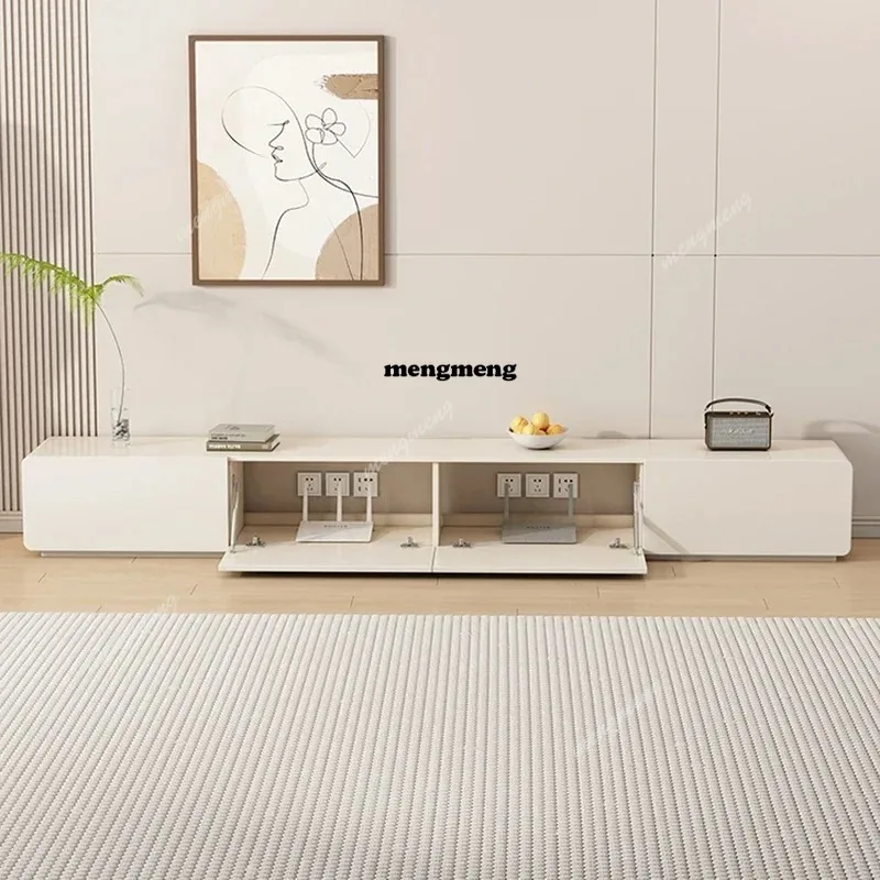 Cream Style Cabinet TV Stands Cabinet Supports Living Room TV Stands Entertainment Center Home Furniture Armoire Avec Tv LLTS