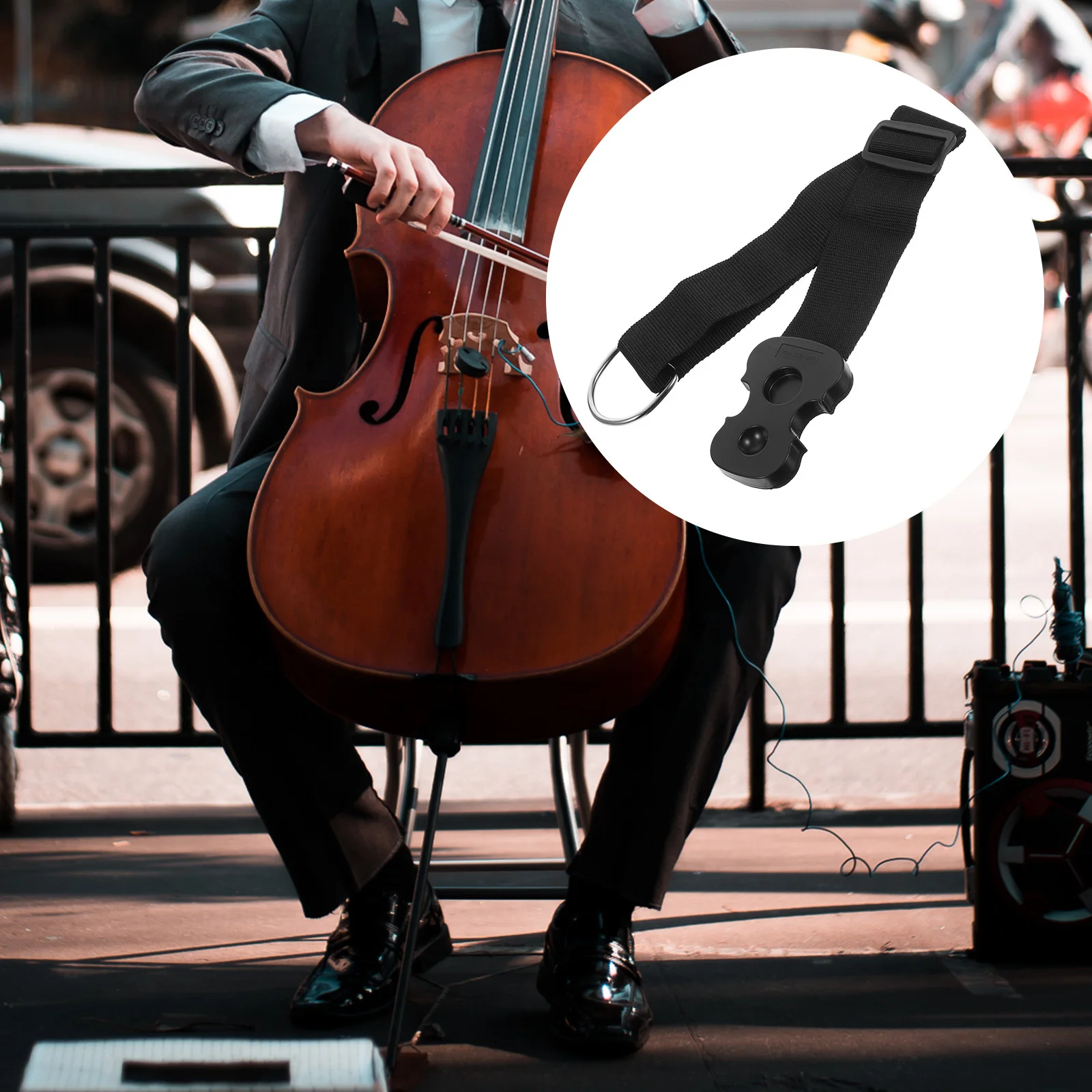 

Premium Cello End Pin Holder Anti-Skid Metal Stopper Lightweight Portable for Violin Players Home Studio Outdoor