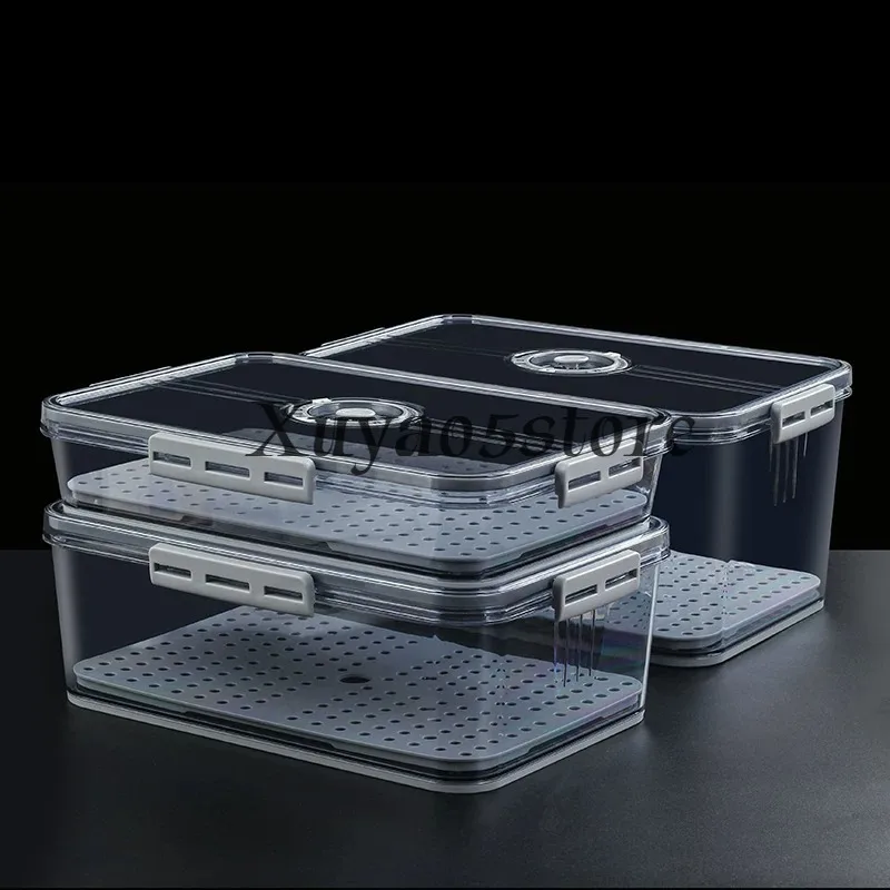 Used for Storing  Humidor Sealed Portable Large Capacity Transparent Box Moisture-proof and Insect Proof  Box
