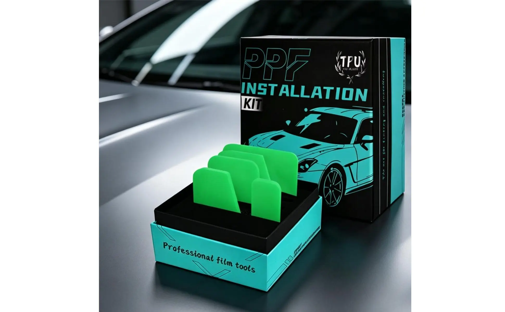 TPU Film Squeegee Soft Border PPF Installation Tool Kit Paint Protection Film Tool Set Flexible Tint Scraper Set Easy to Use TPU Film Squeegee Soft Border PPF Installation Tool Kit Paint Protection Film Tool Set Flexible Tint Scraper Set Easy to Use