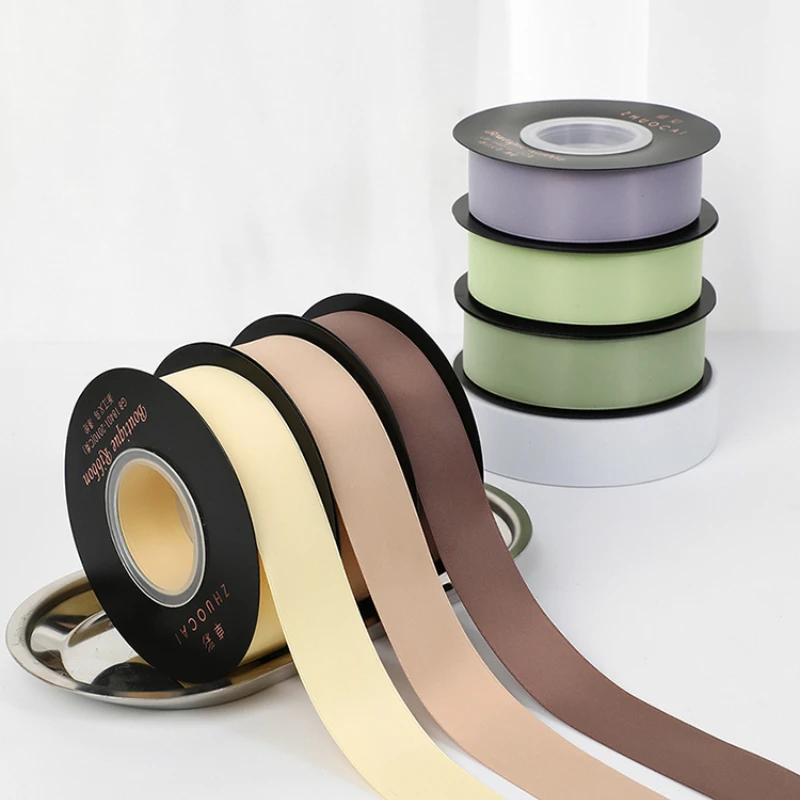 20 ياردة/لفة 25 مللي متر جودة عالية مزدوجة الوجهين الحليب شريط حرير Diy بها بنفسك صنع إكسسوارات الشعر الانحناء الملابس الخياطة اكسسوارات
