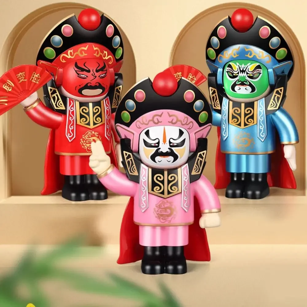 Face Change Opera Face Changing Doll Traditional Sichuan Opera Face Changing Toy 4 Facial Chinese Opera Face Makeup Toy