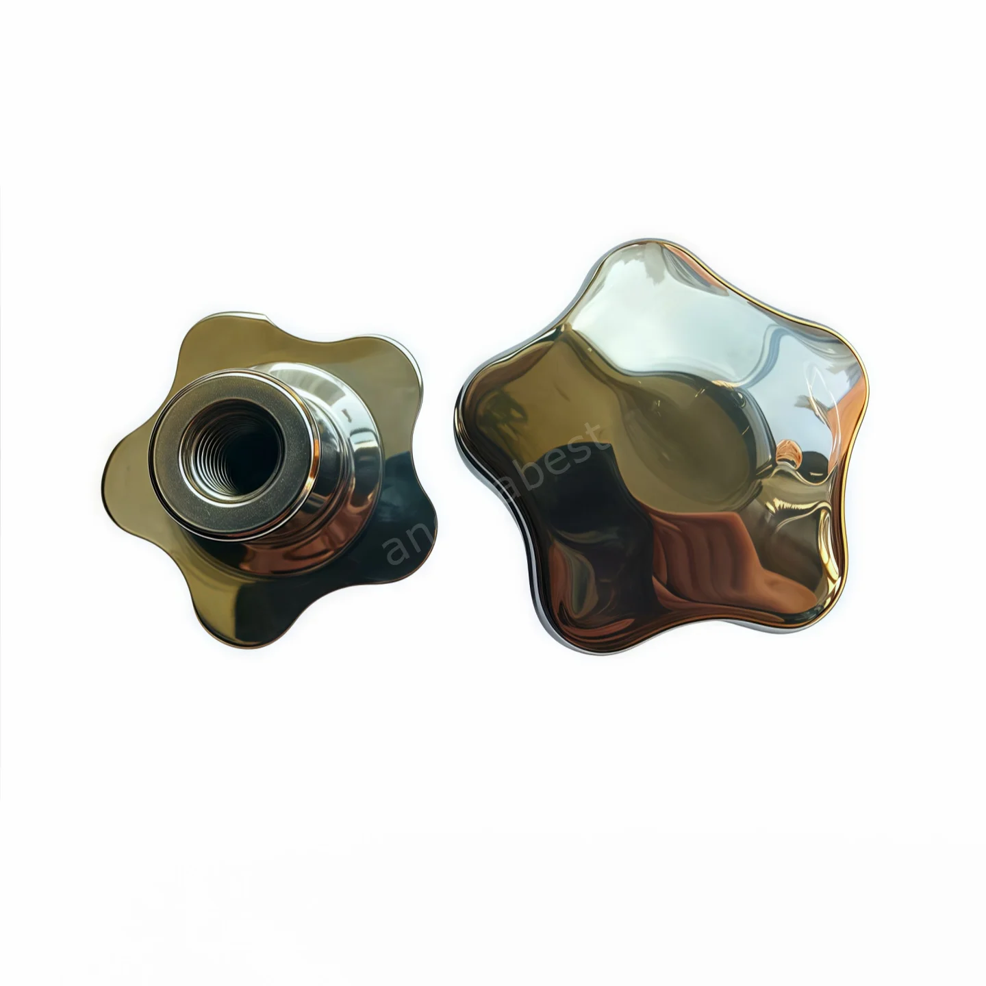 Нержавеющая сталь 304, внутренняя резьба, ручка в форме звезды, ручка, винтовая крышка, сливовое сквозное отверстие, зажимная гайка ручного колеса M6 M8 M10 M12