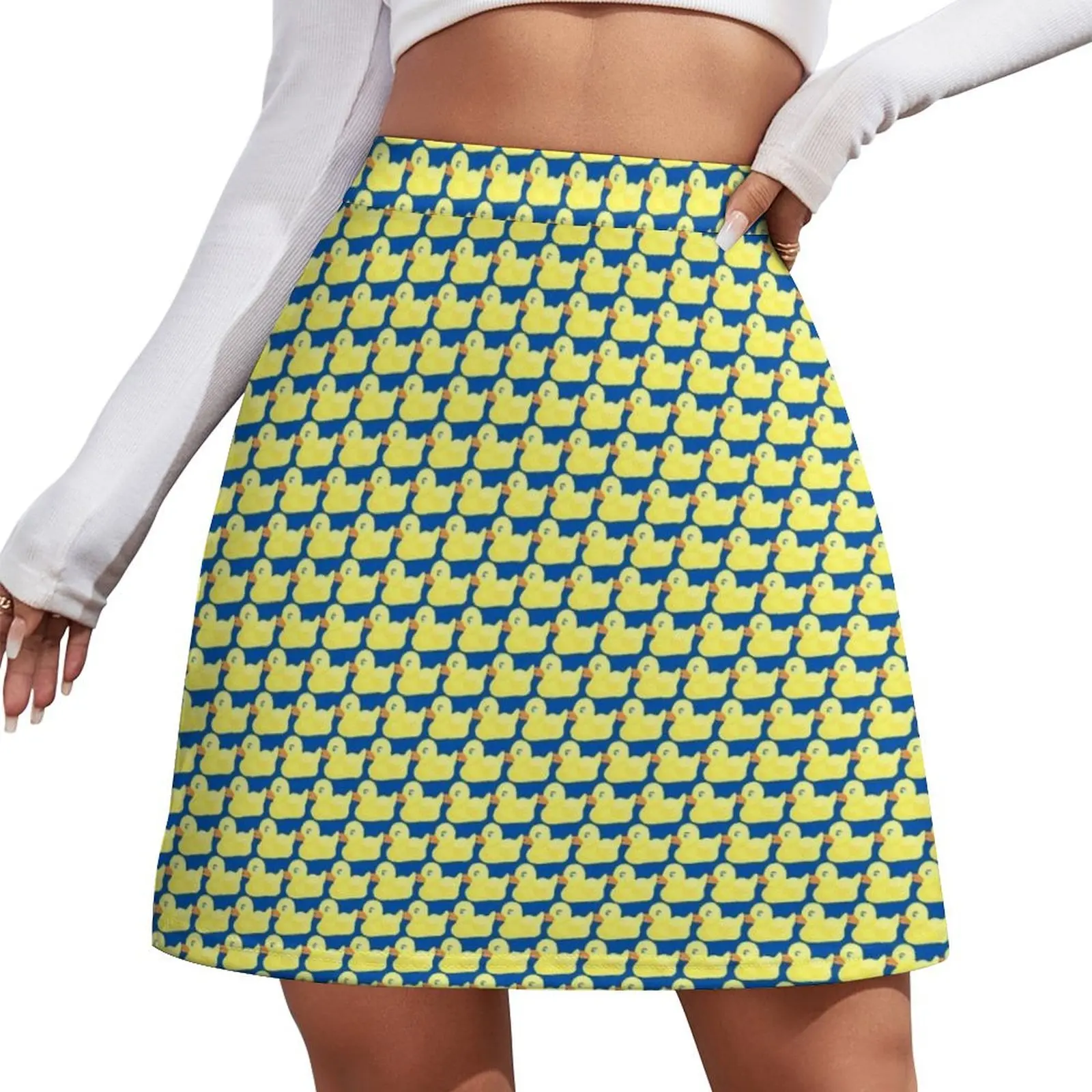 

Ducky Tie Pattern Mini Skirt outfit korean style Korean skirts women's clothing korea stylish Mini Skirt