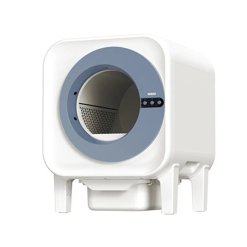 Automatische, intelligente elektrische Katzentoilette mit Selbstreinigungsfunktion aus ABS-Kunststoff, Schnellsandschaufel und großem Fassungsvermögen_voghion.com