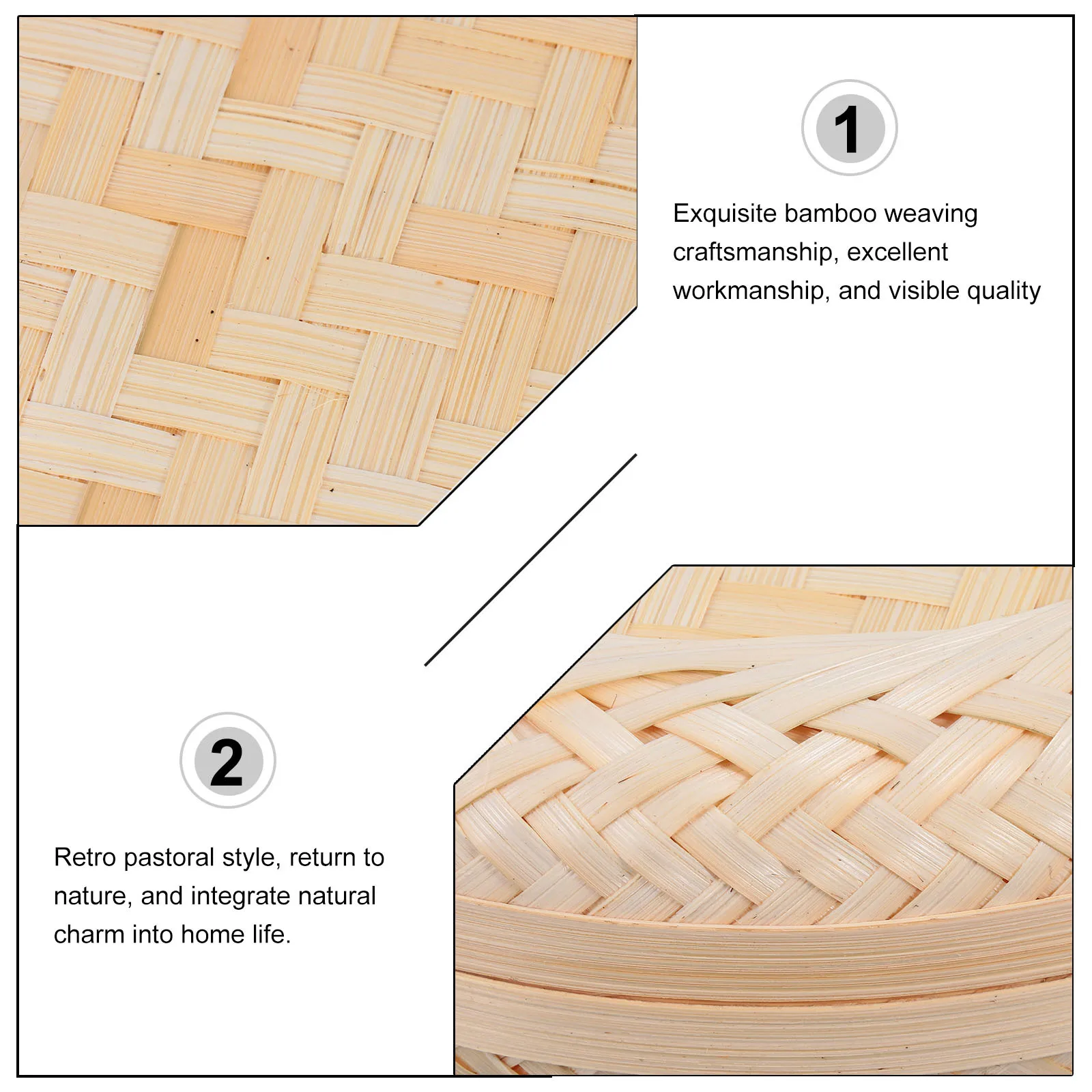 1 قطعة صندوق تخزين منسوج من الخيزران علبة تعبئة هدايا رائعة مع غطاء منظم أشتات مجوهرات صغيرة للديكور المنزلي