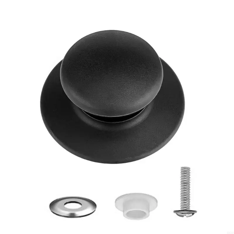 4pcs مقابض بوتس متعددة الأغراض مقابض بدائل المقابض المنزلية لإكسسوارات المنزل لمستلزمات المطبخ غطاء وعاء الطهي الأسود