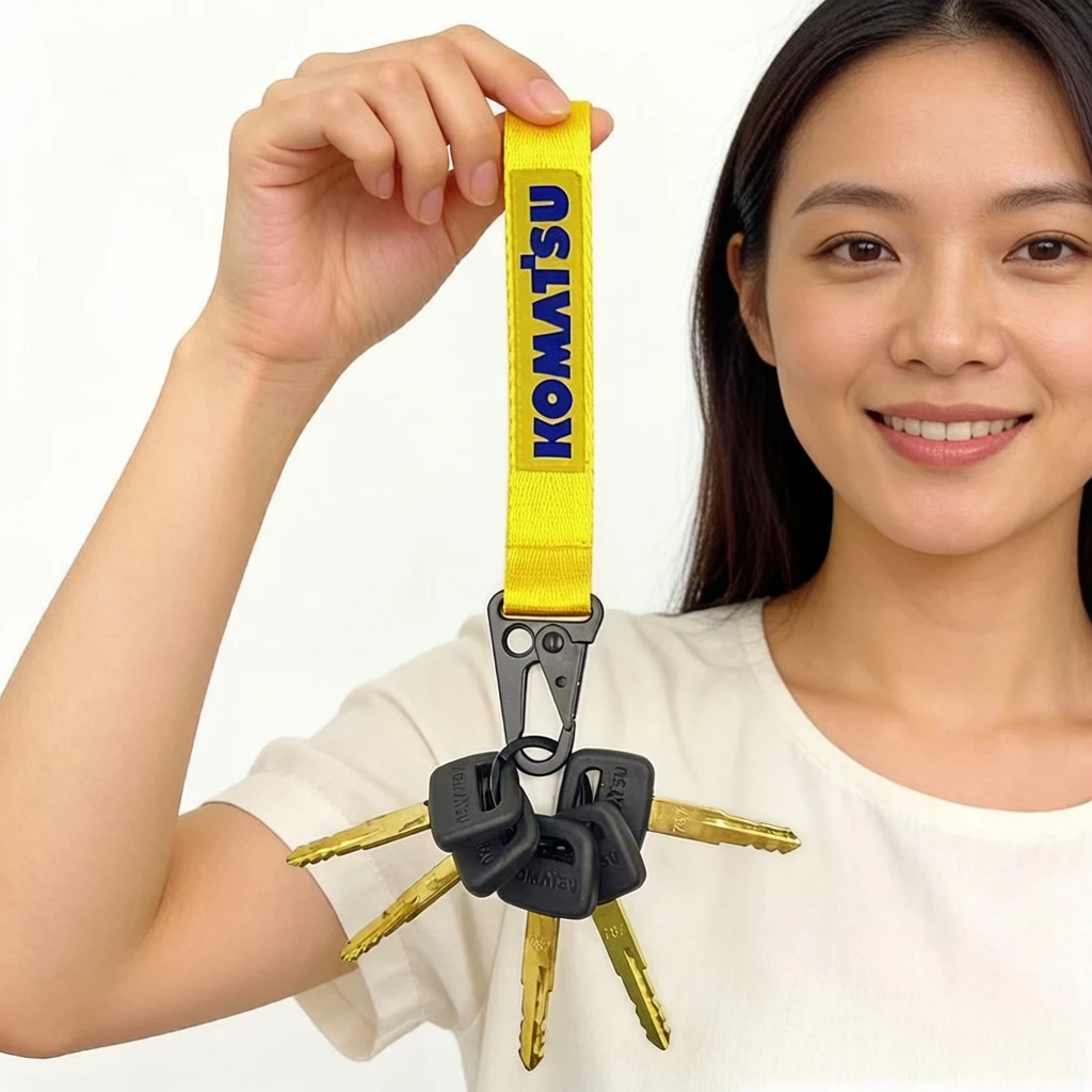 

10/5/2PCS 787 Key with keychain for Komatsu PC56/60/70/110/200/220/300/450 Ignition Keys Excavator Parts