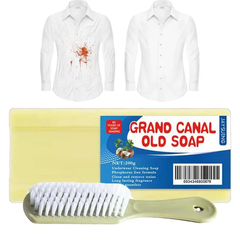 Laundry Soap Bar Hand Protection Stain Remove Soap Easy To Bleach Clothing Cleaning Soap For Clothes Underwear Panties Tights