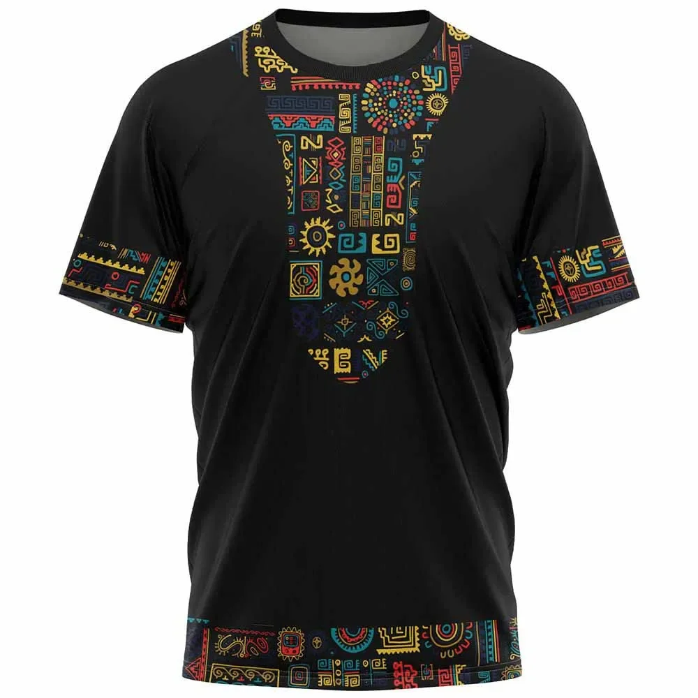 

New Ethnic Tribe T-shirt African Pattern 3D Printed Men's and Women's Short Sleeve T-shirt Harajuku Y2K T-shirt Men's Top