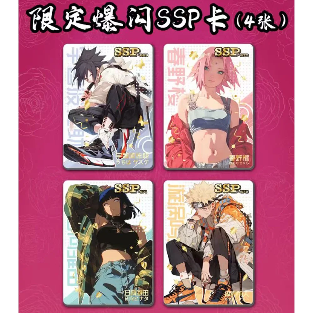 New Naruto Complete Series Card Booster Box Naruto Anime Rare SSP Collection Cards Children Toy Gifts