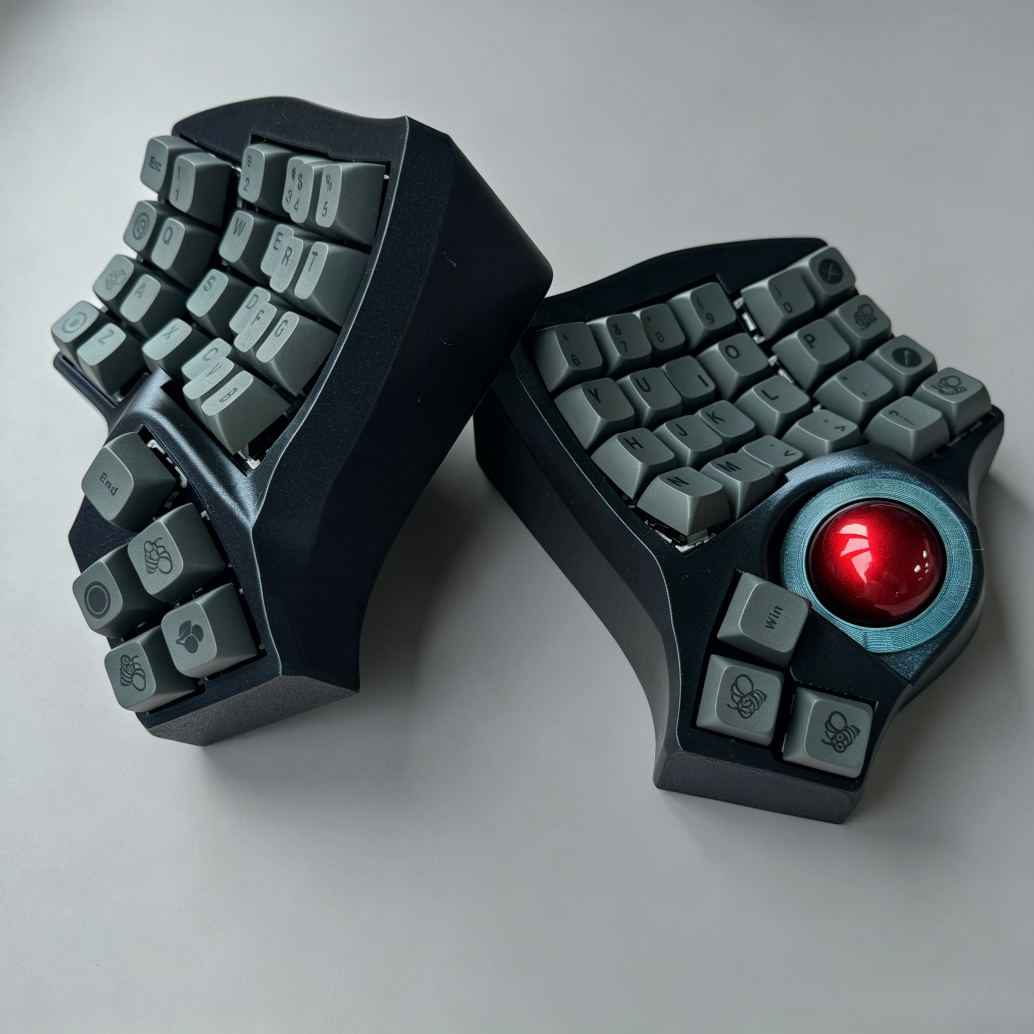 RGB Charybdis MK2 Split Keyboard Custom Wired Wireless Bluetooth Roller Hotswap Trackball ZMK/QMK Gaming Mechanical Keyboard Kit