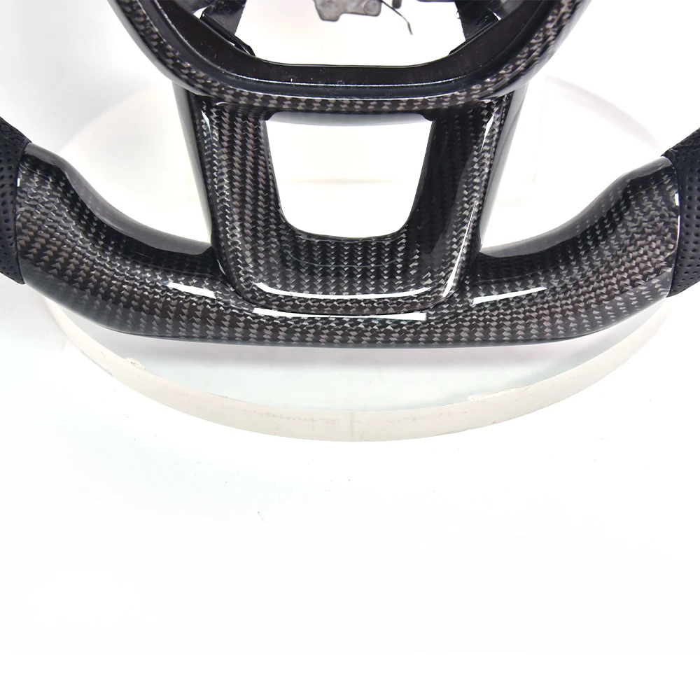 Suitable for Honda 11th Generation Civic Modified LED Carbon Fiber Steering Wheel Assembly with Leather Punching Customization
