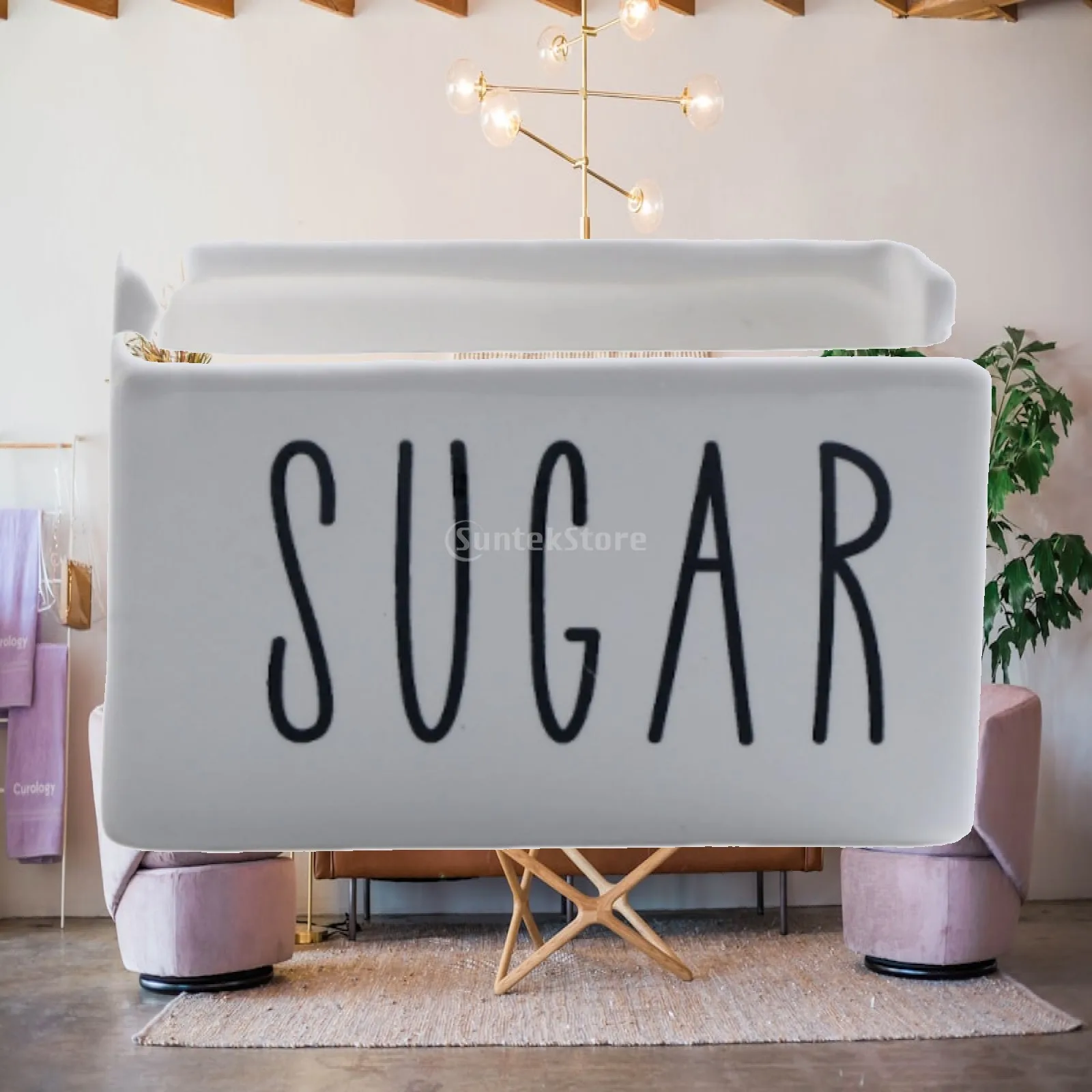 Sugar Packet Holder Stylish Ceramic Tea Coffee Containers Storage Set for Home Kitchen Tea Station Cafe Hotel
