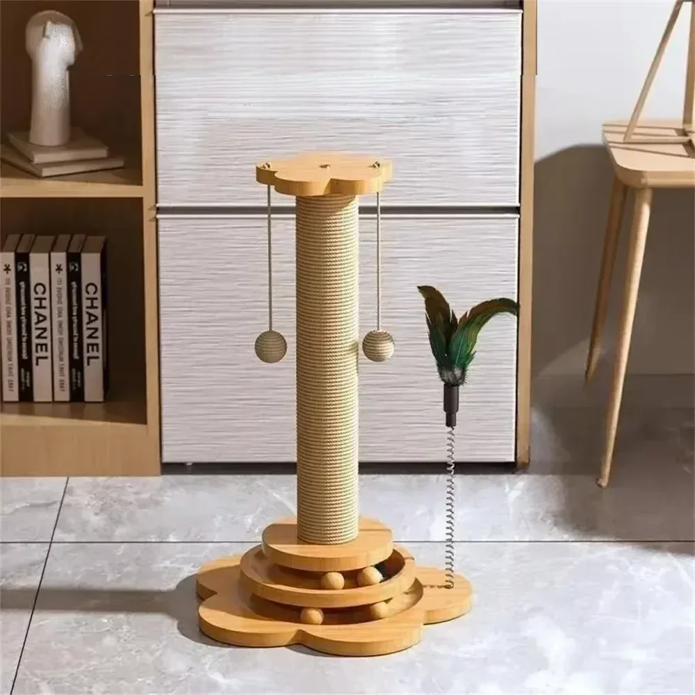 Pet Cat Toy cat scratcher Cat Turntable Funny Cat Stick Balls Durable Sisal Scratching Board Cat Supplies Cat Grab Column Snake