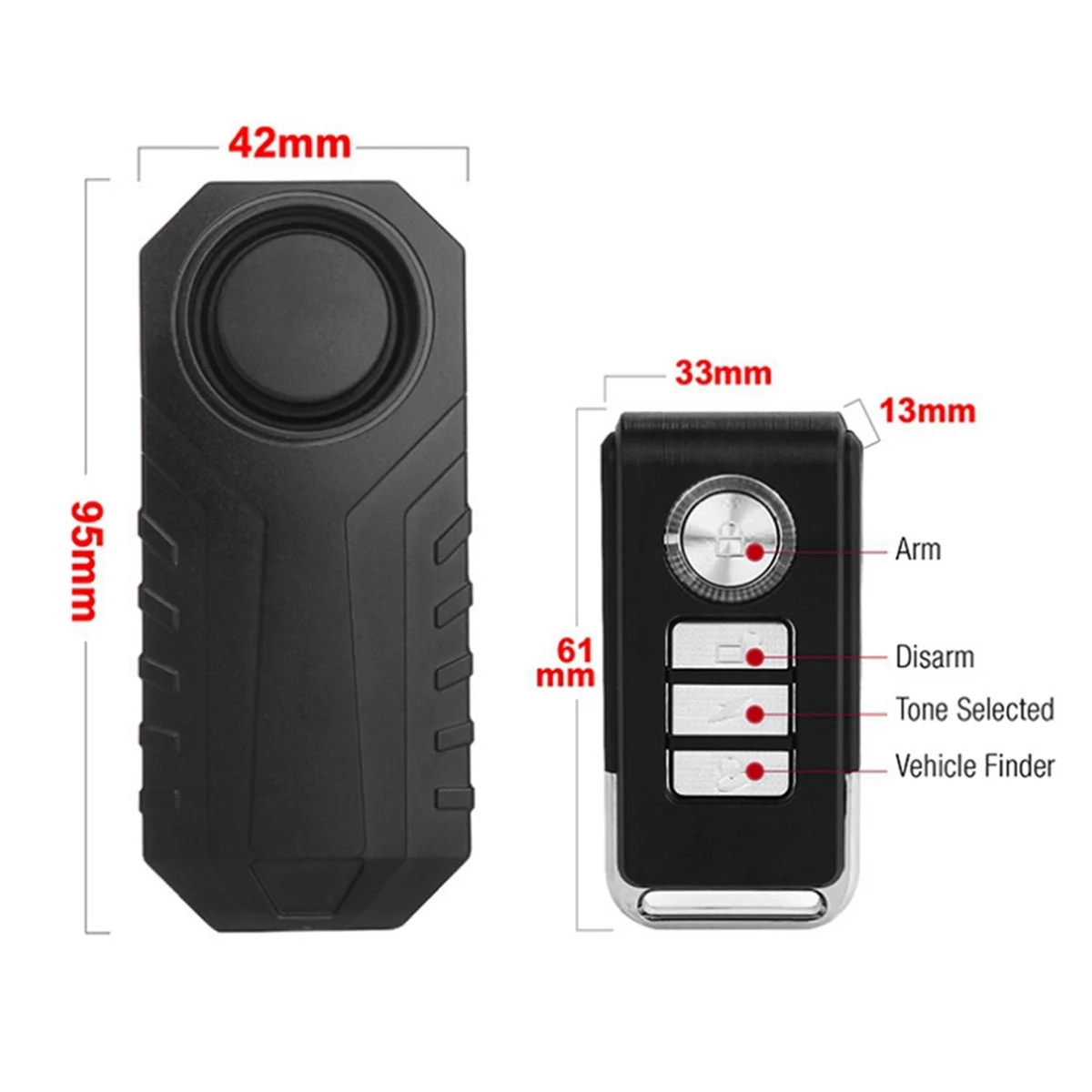 

Ultra-Durable USB Charge Bicycle Vibration Alarm Waterproof Motorcycle Electric Bike Alarm Remote Control Anti Lost Security Sen