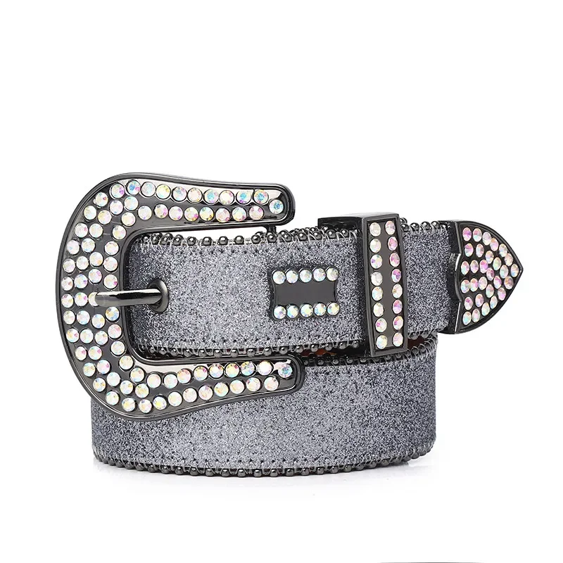 2022 Designer Belt Bb Belts Simon for Men Women Shiny Diamond Skull Belt The Trojan Red Jet AB cintura uomo 61 Colors Optional