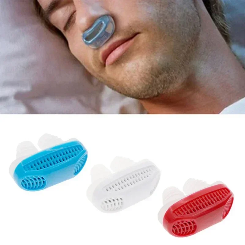 2 in 1 Anti Snoring Amp Air Purifier Relieve Nasal Congestion Snoring Device Ventilation Anti-snoring Anti Snore Nose Clip