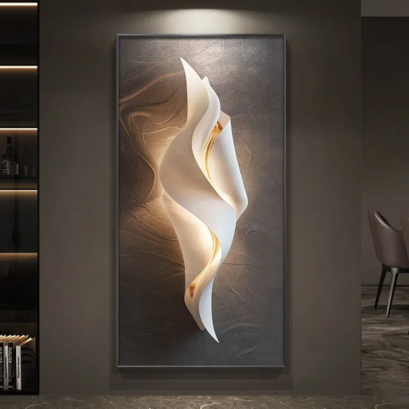 Light Luxury Entrance Decoration Painting Modern Simple Corridor Wall Painting At The End Of The Aisle High-end Hanging Painting