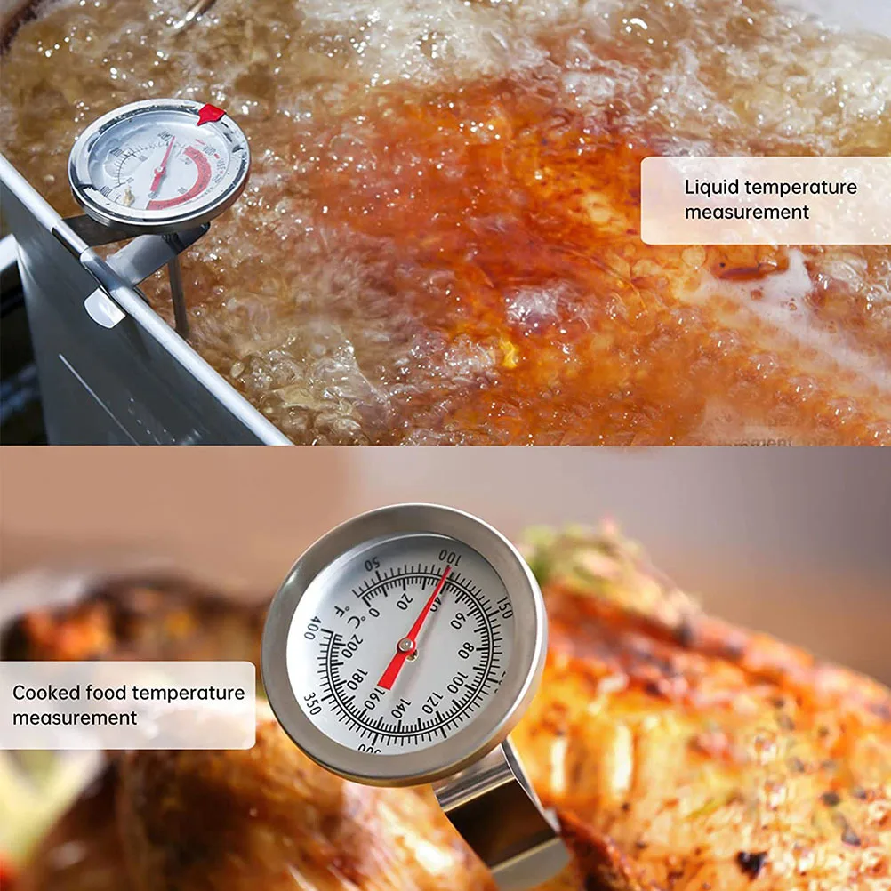 

2Pcs Coffee Thermometer Clip Clamp Food Grade Stainless Steel Probe Holder Prevent Scalding Temperature Meter Clip for Coffee