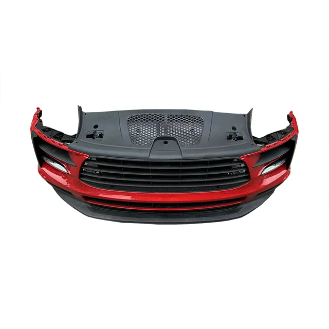 OEM Used Bumper Assembly for Porsche Macan Front Bumper with Grill Radiator Fan Headlights Wiring Harness Parking Sensor