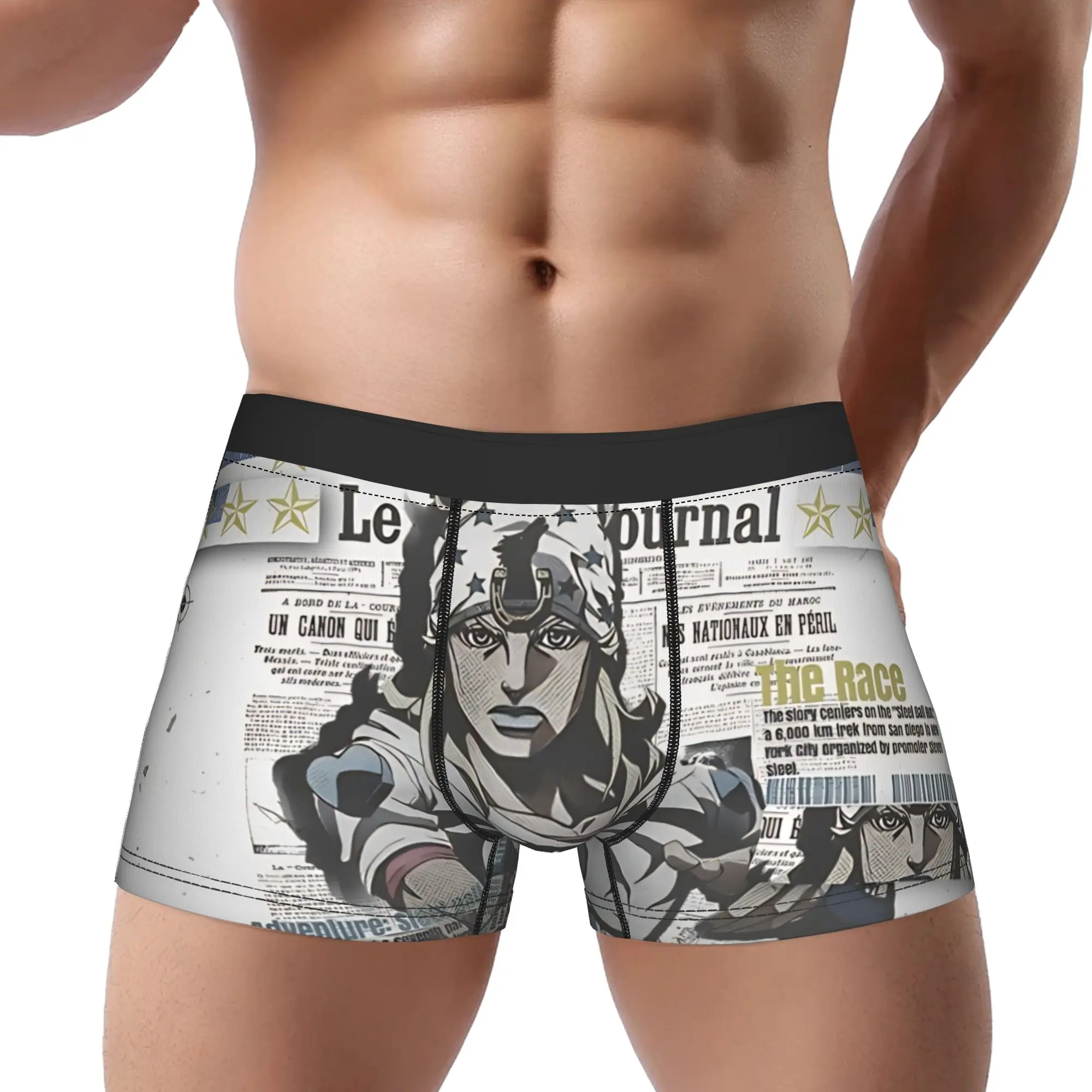 

JoJo Part 7 jojos bizarre adventure Underpants Breathbale Panties Men's Underwear Ventilate Shorts Boxer Briefs