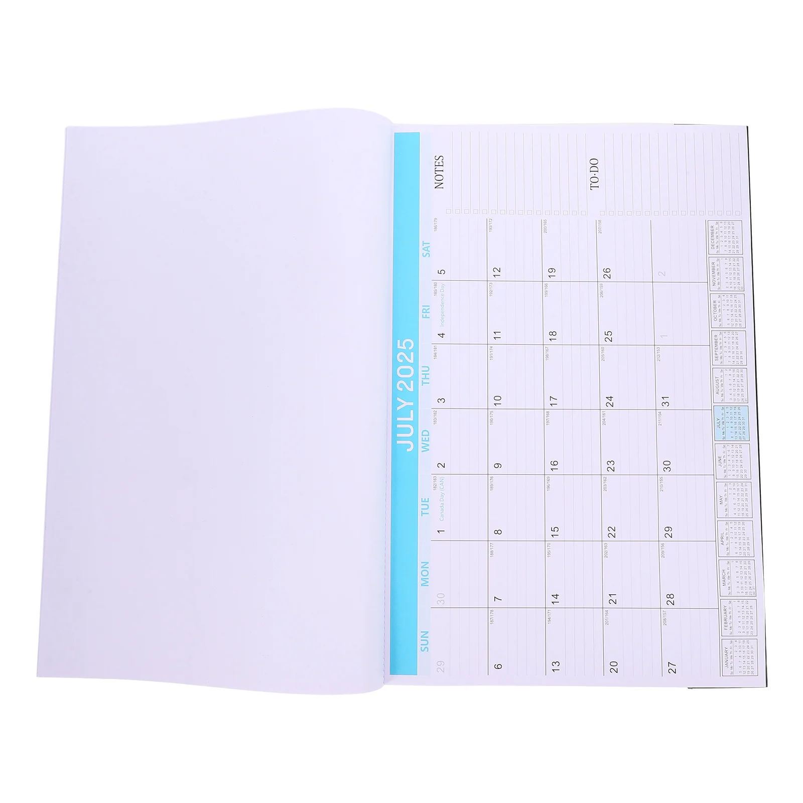 

2025 Monthly Wall Hanging Calendar Note Planner Organizer for Office Home School Schedule Planning Calendars