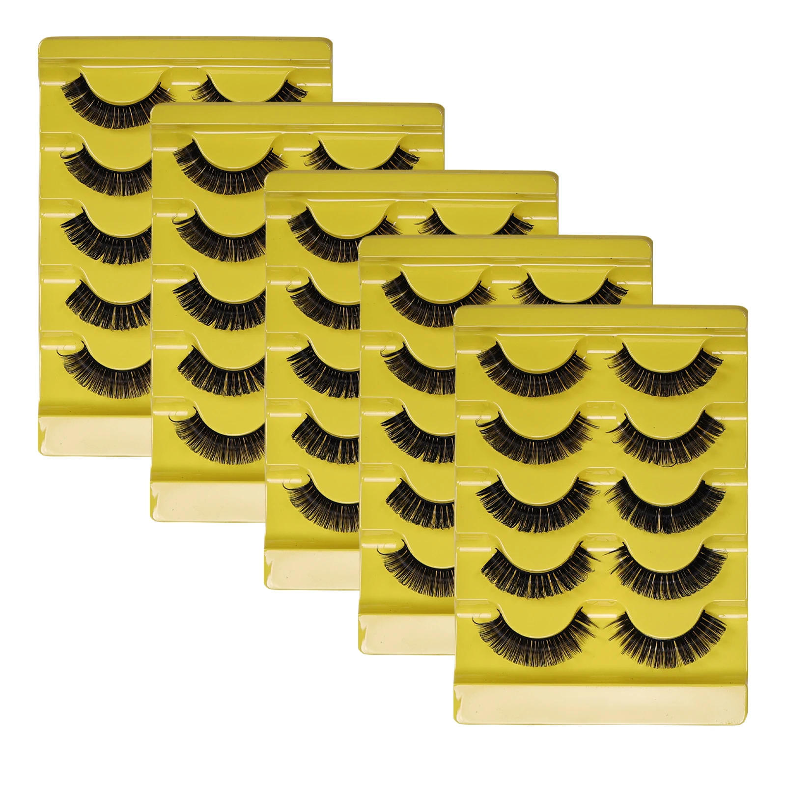 15 أزواج/25 أزواج جلدة DD الروسية الرموش الصناعية الرموش وهمية قابلة لإعادة الاستخدام ثلاثية الأبعاد رقيق الرموش الصناعية رمش تمديد #6