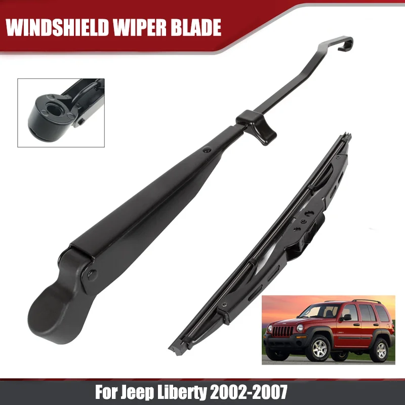 Für Jeep Liberty KJ Sport Utility 2002-2007 Zubehör Auto Frontscheibe Heckklappe Wischerblätter Bürsten Schneidwerkzeug U-Typ J-Haken