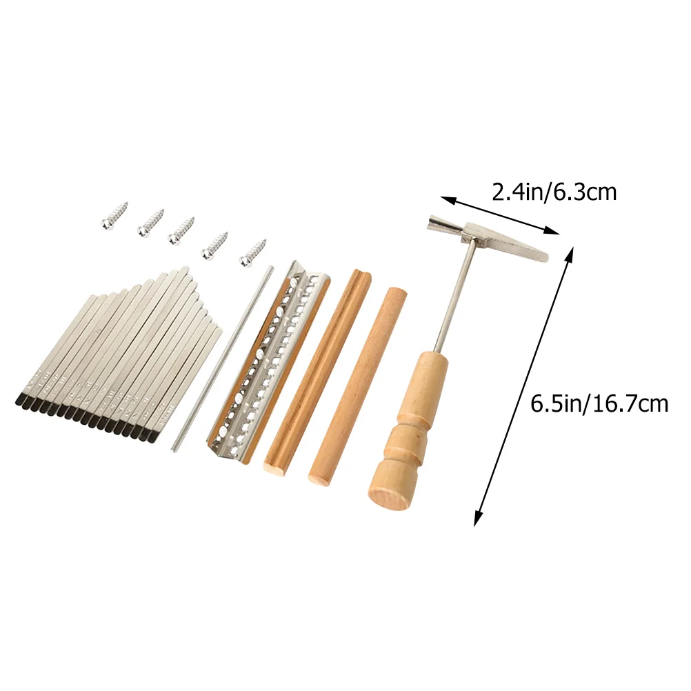 Kalimba Shrapnel DIY Keys Bridge Kit Finger Piano Replace Accessries Wood Thumb Accessories Replacement Parts