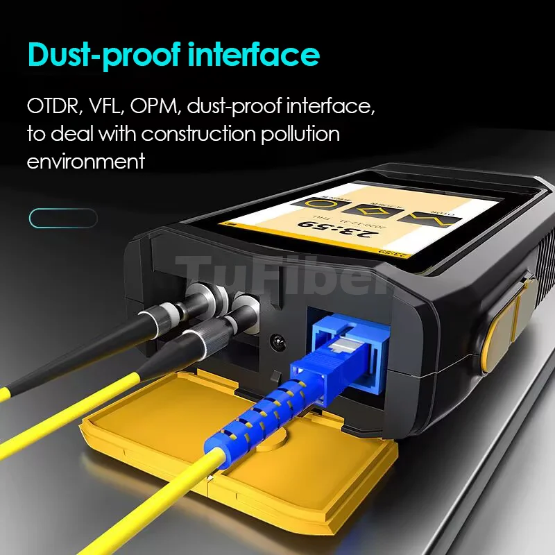 5G Mini OTDR Active Fiber Live Test 1550nm 20dB Optical Fiber Reflectometer Touch Screen OPM VFL OLS Fiber Tester SC Connector