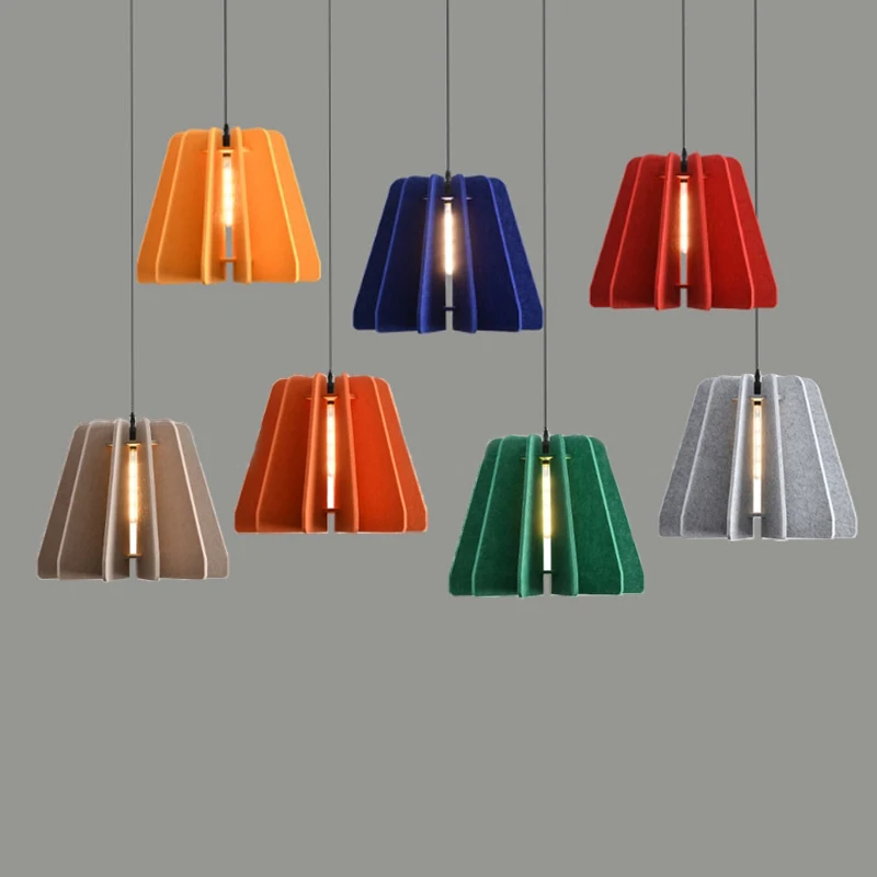 Lomin Felt Pendant Light Living Room Restaurant Hotel Bar Clothing Store Sound Absorption Noise Reduction Chandelier