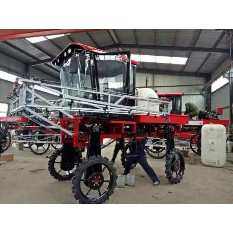Self Propelled Fertilizer Spreader Sprayer Combo High Clearance High Productivity Farming Machinery For Grain Producer