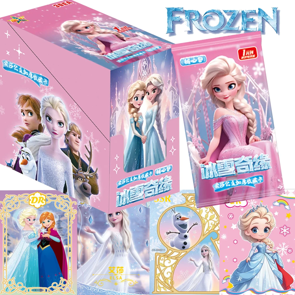 

Disney Frozen Collection Cards Fantasy Song Dance Animation Elsa Anna LR SP Exquisite Sisters Love Cards Children Hobbies Gifts