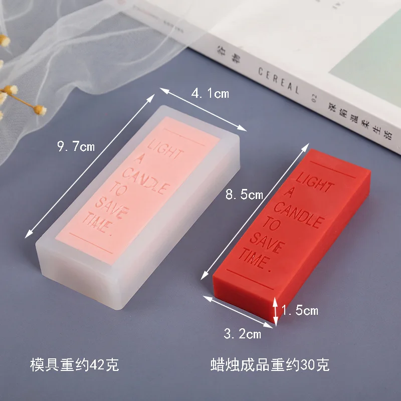Mould Hot-selling Instagram-style Long Letter Candle Mold  DIY Chocolate Scented Candles Decorative Ornaments - Silicone Molds view 6